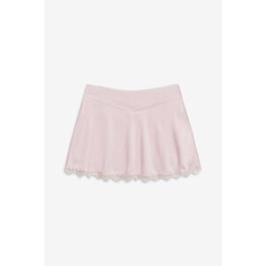 Frankies Bikinis Angeline Satin Mini Skirt Pink (M, NWT)